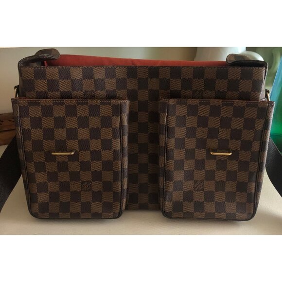 ** SOLD**LOUIS VUITTON Authentic Broadway Damier Ebene Messenger Crossbody Bag - Picture 15 of 16